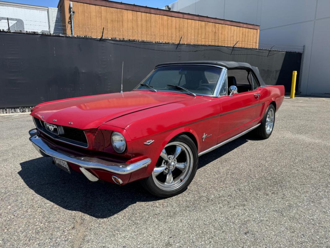 FORD MUSTANG - CABRIOLET CODE C 289CI V8 ROUGE 1966 (1966)