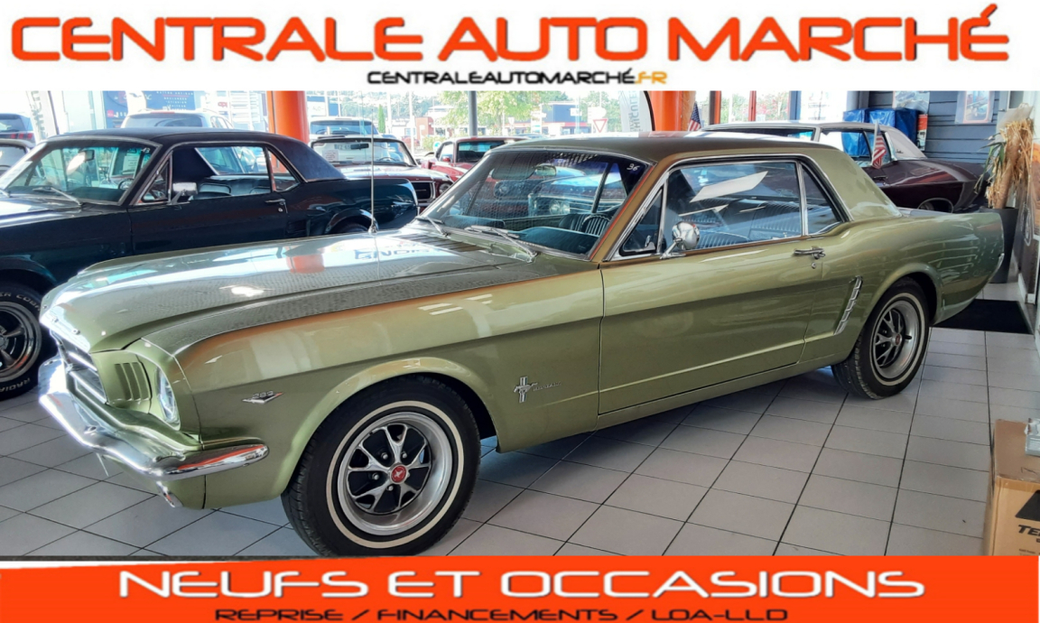 FORD MUSTANG - COUPE 289 CI V8 1965 VERTE (1965)